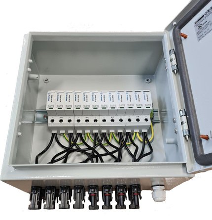 Elrond ÅSKPKT SOL 4 Plåtkapsling med solcellskydd, för 4 strängar, Elfördelning & strömförsörjning