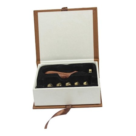 Retro Seglstempelsett, Voks m/ Trehåndtak & , for Bryllupsinvitasjoner Kortdekorasjonsgave