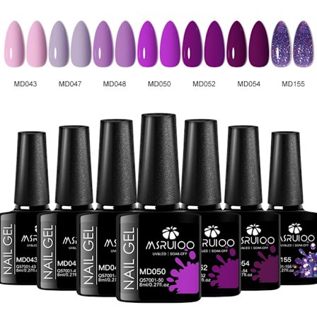 7st Nagellack Gel Set DIY Nagelkonst Design Allt För Dekoration Blötlägg UV Gel Långvarig Manikyr Målnings Gel Vernis Kit