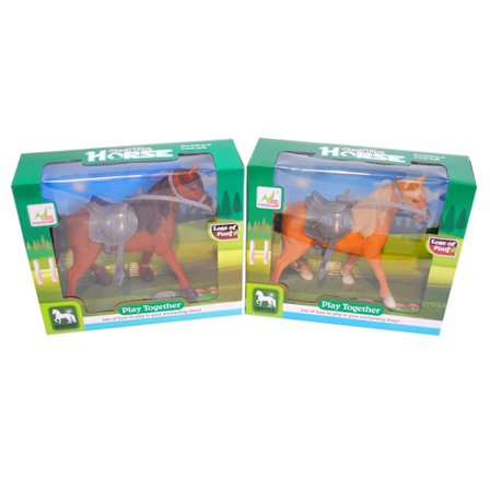 Häst med Sadel, 22 cm - Alrico