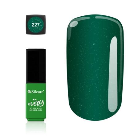 Silcare - Flexy - Hybrid Gel - Color: 227 - 4,5 Gram Grön
