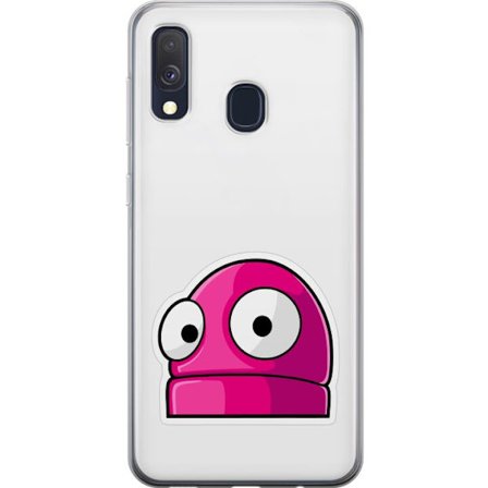 Kompatibel Mobilcover til Samsung Samsung Galaxy A40 Rosa tegneseriefigur med store øjne i legende og humoristisk stil