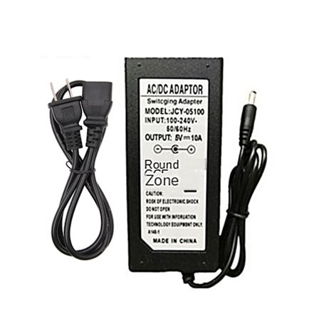 Switching Power Supply Adapter för DC 5V ljustransformator AC 100-240V 5,5x2,1-2,5mm hankontakt för LED Strip CCTV Router