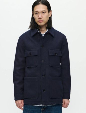 WOOD WOOD Wwivan Shirt Jacket 25190 - Navy - XL