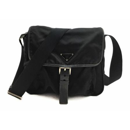 Prada Vintage Pre-owned Cross Body Väska svart, Dam Vintage Väskor, Dam, Storlek: ONE SIZE