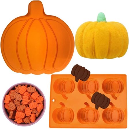 Halloween silikonformer, gresskar silikonform, 3D kakeformer, Halloween sjokoladeform, baking ...