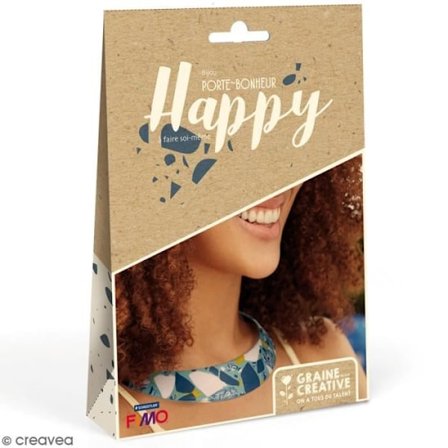 Korusetti - GRAINE CREATIVE ON A TOUS DU TALENT - Terrazzo plastronkilta - Fimo - Aikuinen - Yhteensopiva