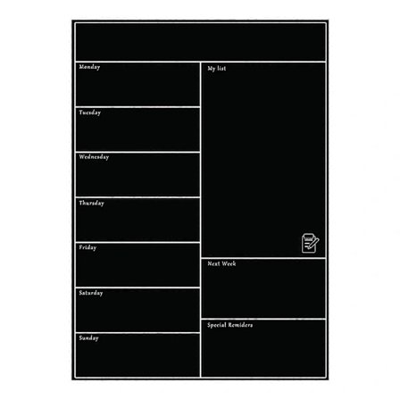 Magnetisk whiteboard för kylskåp, mjuk whiteboard, mobil veckoplanerare
