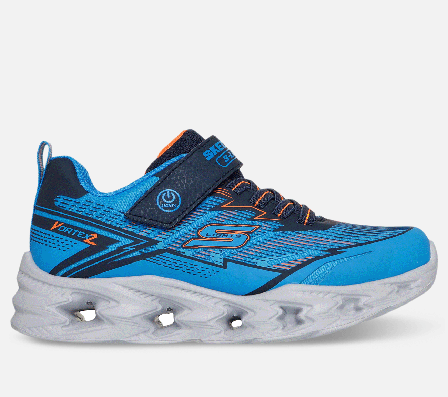 Skechers, S-Lights: Vortex 2.0 - Veltrox, 36, Blå, Dreng
