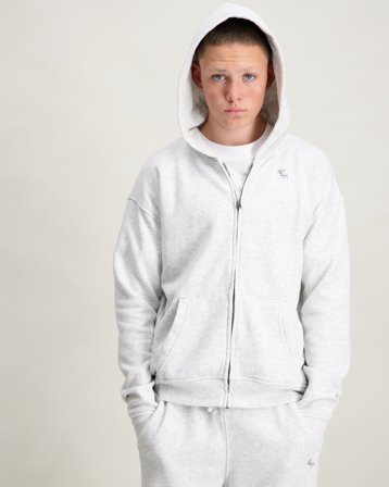 Abercrombie AFB ESSENTIALS FULL ZIP HOODIE Grijs Hoodies Jongens - Kids Brand Store