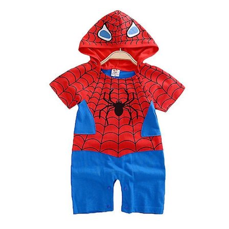 Spædbarn Baby Dreng Pige Superhelte Romper Jumpsuit Småbørns Kostume Outfit