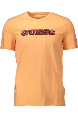 Guess Jeans T-shirt Maniche Corte Uomo Arancio