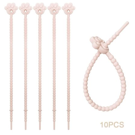 10 st buntbandssilikonrep FÄRG 4 FÄRG 4