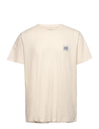Ss Branded Tee Beige Lee Jeans