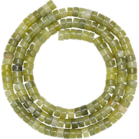 Natursten Heishi Perler 149~171 stk. 4x2mm Skive Sten Perler Flade Runde Ædelsten Løse Perler til Smykkefremstilling Armbånd Øreringe Halskæde - 