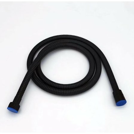 Duschsslang 1,5M matt svart, duschslang i rostfritt stål, universell kabelduschsslang, explosionssäker och vridtålig