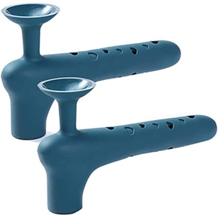 Tykk Gummistopp, Antistatisk Dørhåndtak, Dørstopper Vegg Antikollisjonspute, Dørstopper Veggbeskytter Blå