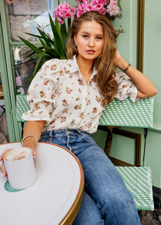 MISSMAYA - Amy Shirt Rose Linen - L