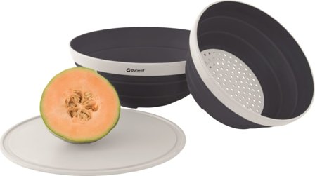 Outwell Collaps Bowl & Colander Set eating utensils Blue One Size