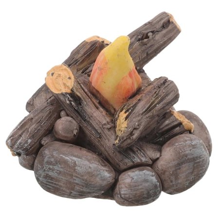 Miniatyr Bål Modell Falskt Bål Ornament Mini Bål Dekor Dukkehus Miniatyr Bål