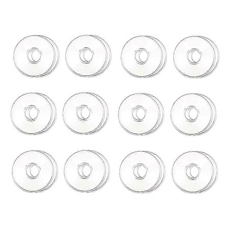 Glass Lysestaker for Lys, 12 stk Lysdryppbeskyttere, Ringer for Koniske Lys