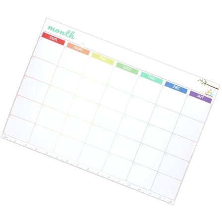 Whiteboard Schema Återanvändbar Magnetisk Måltidsplanerare med Penna Whiteboard för Kylskåp