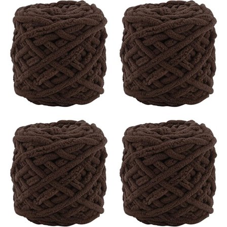 Stickgarn 4xStickgarn för Virkning, Mjuk Chunky Garn för Garnprojekt