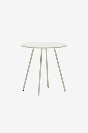 Kave Home - Pöytä Montjoi, halkaisija 70 cm - Valkoinen - Ruokapöydät - - Homeroom