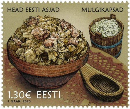 Estland - Mulgi cabbage stew - Postfrisk frimærke