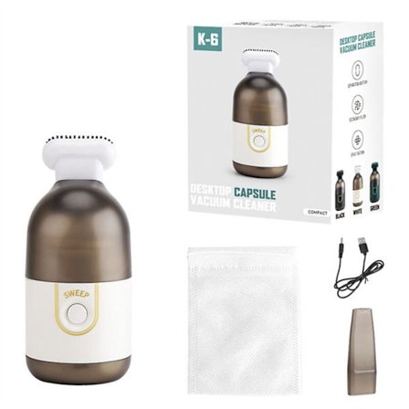 Bästa Mini Bärbar Dammsugare för Datorbord, Bil och Hem - Vit