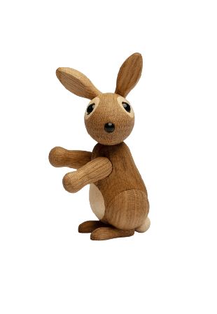 Spring Copenhagen Bounce Kanin Trädekoration 9,5 cm Ek Inredningsdetaljer Brun