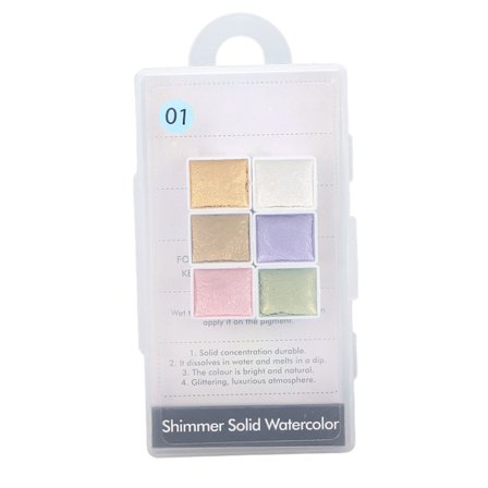 Nagelvattenfärgset Hemma Nagelstudio Pärlemor Glitter Vattenfärg Pigment för Nagelkonst DIY