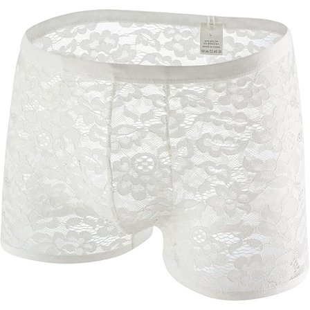 Uusin malli 2025 Miesten pitsibokserit Alushousut Läpinäkyvät alusvaatteet Sissy-pikkuhousut Seksikkäät alusasut miehille