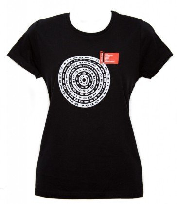 t-shirt donna L nero linea "Mandala" serie la Biennale di Venezia