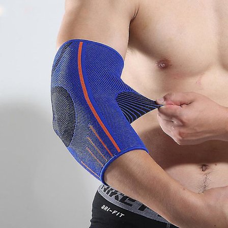 Blå-oransje albuebandasje (2 stk)