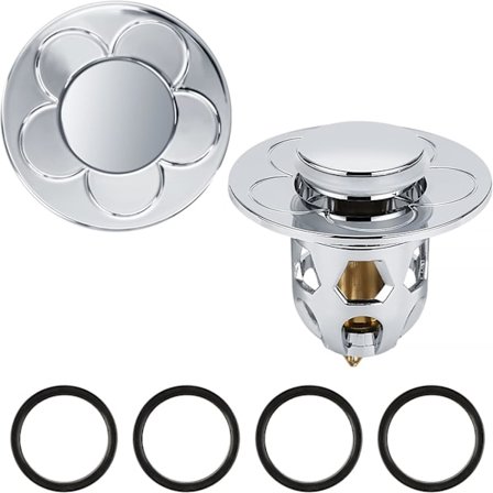 2 Stk. Universal Vaskeprop (Sølv), Pop Up Vaskeprop Anti, ZQKLA