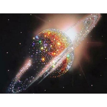 Diamond Painting Fyrkantiga Pärlor 50x70 Cm 5d Diy Planet Av Dia Multifärg