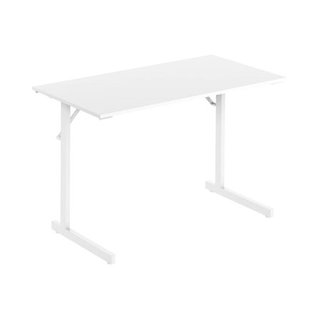 deNord Design Fällbord 1200x500x715x18 vit/vit - Lyreco - Kontorsmöbler och inredning - Bord och hurtsar - Fällbord