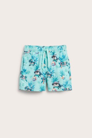 Kappahl | Badeshorts med haier Lys turkis 98/104 | Lys turkis