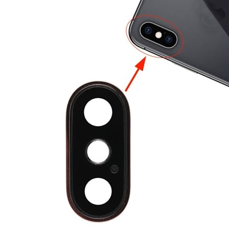 iPhone XS/XS Max Kameralins med Ram - Guld