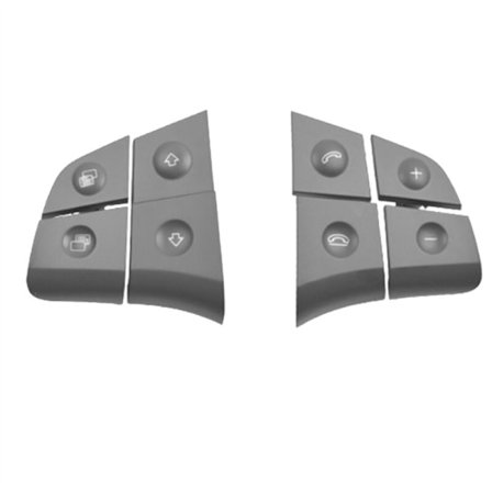 Kontrollknapp för rattstyrning till bil för W164 ML B/R-klass W251 W245 Grå