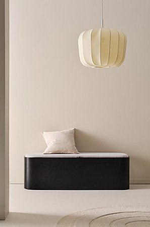 Jotex - Bankje Met Opbergruimte 140 Cm Zwart Zwart - MOUJI - Koop Banken bij Jotex