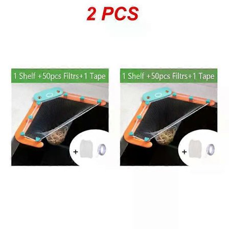 1/2/4 stk. Sammenleggbart avløpsstativ Engangs søppelpose Anti-tette vaskavløpshull Søppelfilter Mesh Søppelpose for kjøkken