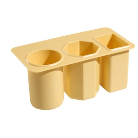 Enkel pennkropp (trendigt gul)