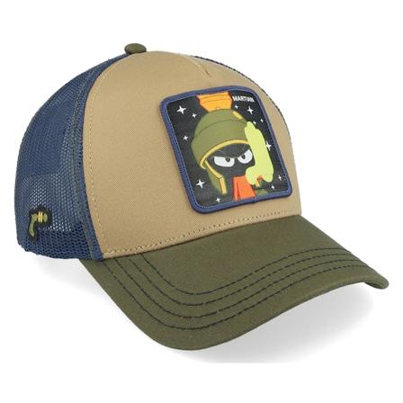 Capslab - Beige trucker Casquette - Looney Tunes Marvin Blue/Brown/Dark Green Trucker @ Hatstore