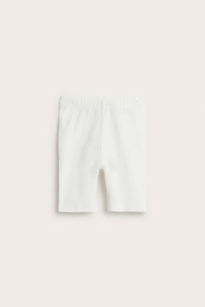 Kappahl | Ribbade cykelbyxor | Vit
