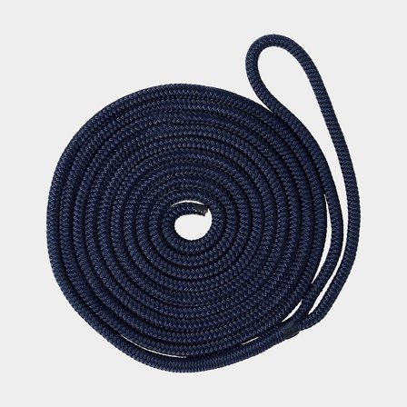 Cima d'ormeggio con occhio impiombato Robline Vinga, poliestere a doppia treccia, Ø14 mm, 6 metri, blu marino