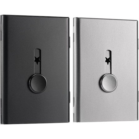 2-pakkaus käyntikorttikotelo, peukalokäyttöinen käyntikorttikotelo