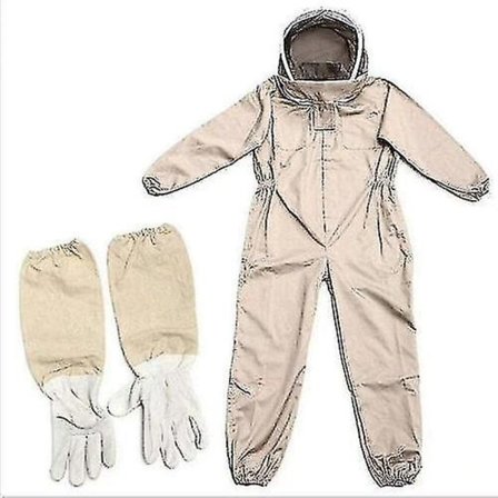 Professionell biodlardräkt med kakiskyddsdräkt i ett stycke i brun bomull
