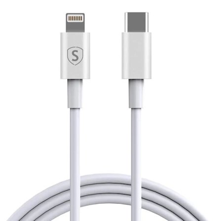 SiGN USB-C till Lightning Kabel 2A, 20W, 2m - Vit